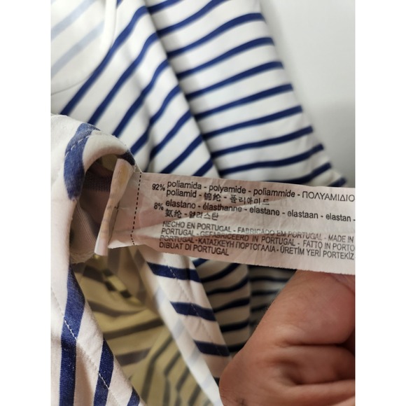 Zara Woman Basic Collection Striped Bodysuit Sleeveless L‎ Casual Nautical - Picture 5 of 5